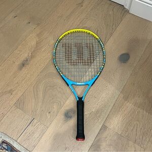 Wilson Blue and Yellow Junior Tennis Racket
